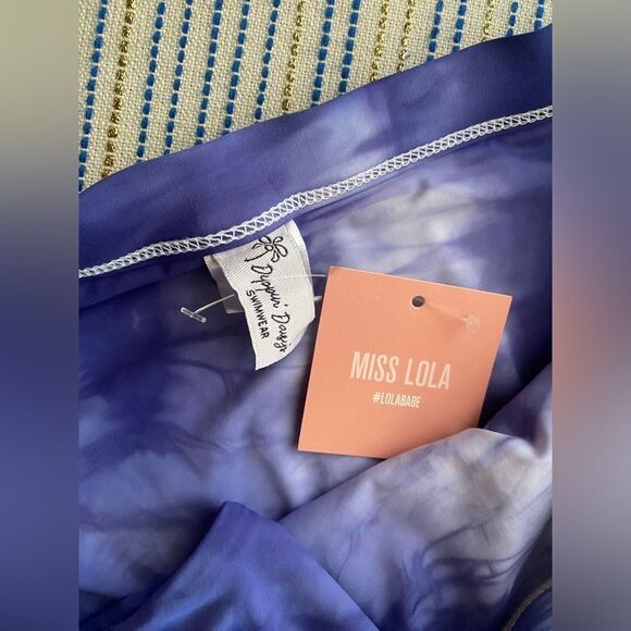 Dippin’ Daisy’s Swimsuit Womens Size Small Tie Dye  Blue 2 Pieces NWT - Picture 8 of 13